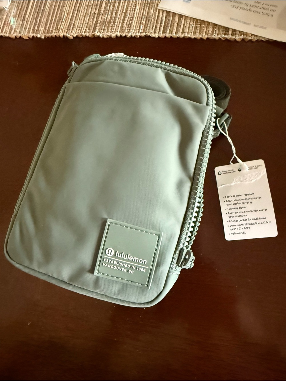 NEW Lululemon Athletica Easy Access Crossbody Sage Green